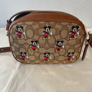 Coach x Disney Mickey Signature Jacquard Mini Jamie Camera Bag